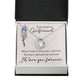 To My Girlfriend When I Look in Your Eyes Forever Necklace w Message Card-Express Your Love Gifts