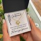 To My Girlfriend When I Look in Your Eyes Infinity Knot Necklace Message Card-Express Your Love Gifts