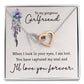 To My Girlfriend When I Look in Your Eyes Inseparable Necklace-Express Your Love Gifts
