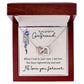 To My Girlfriend When I Look in Your Eyes Inseparable Necklace-Express Your Love Gifts