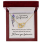 To My Girlfriend When I Look in Your Eyes Inseparable Necklace-Express Your Love Gifts
