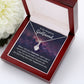 To My Girlfriend When I Tell You I Love You Alluring Ribbon Necklace Message Card-Express Your Love Gifts