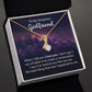 To My Girlfriend When I Tell You I Love You Alluring Ribbon Necklace Message Card-Express Your Love Gifts