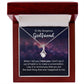 To My Girlfriend When I Tell You I Love You Alluring Ribbon Necklace Message Card-Express Your Love Gifts