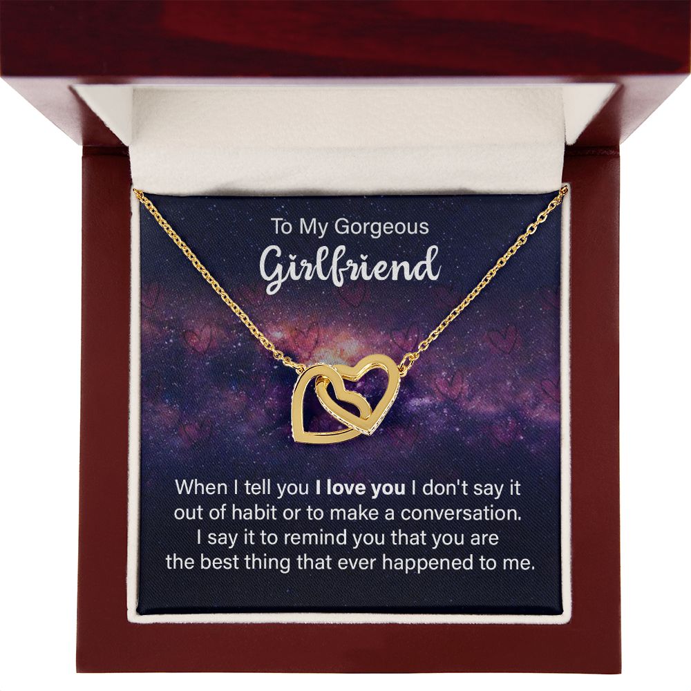 To My Girlfriend When I Tell You I Love You Inseparable Necklace-Express Your Love Gifts