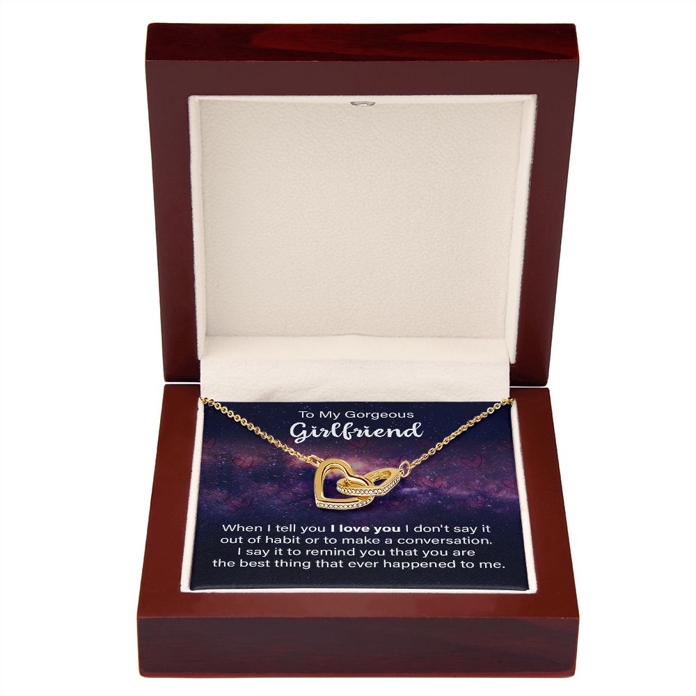 To My Girlfriend When I Tell You I Love You Inseparable Necklace-Express Your Love Gifts