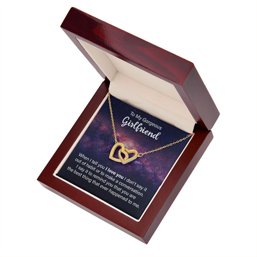 To My Girlfriend When I Tell You I Love You Inseparable Necklace-Express Your Love Gifts