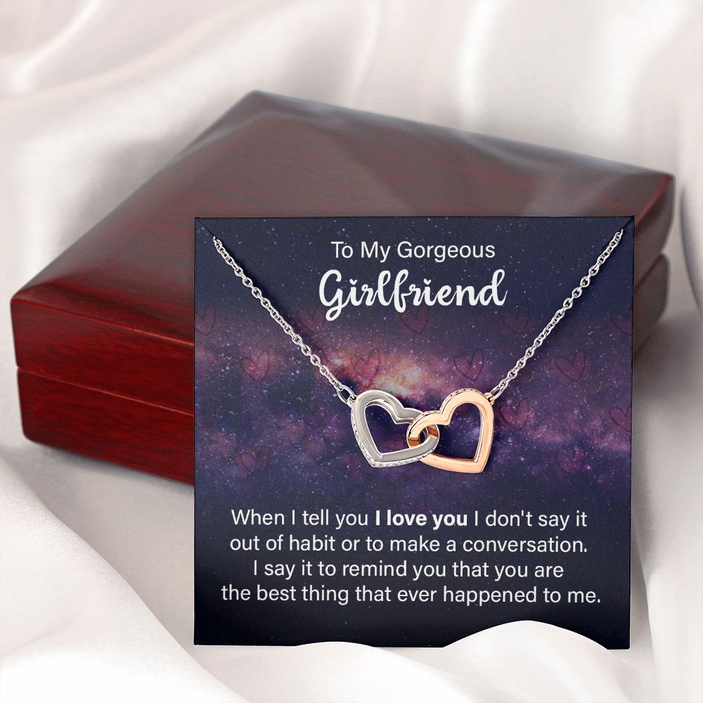 To My Girlfriend When I Tell You I Love You Inseparable Necklace-Express Your Love Gifts