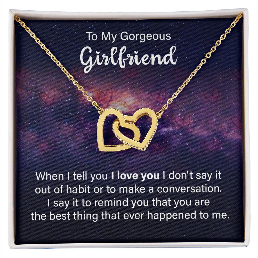 To My Girlfriend When I Tell You I Love You Inseparable Necklace-Express Your Love Gifts