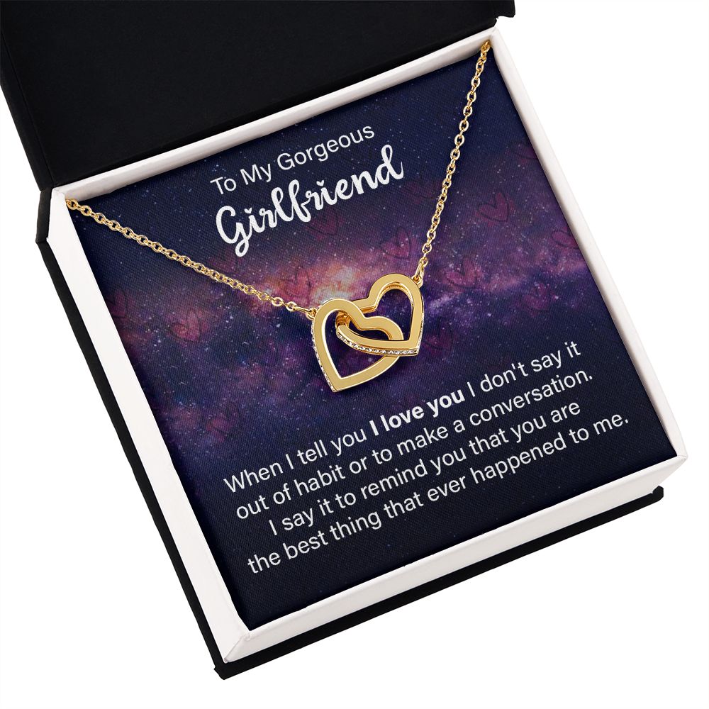 To My Girlfriend When I Tell You I Love You Inseparable Necklace-Express Your Love Gifts