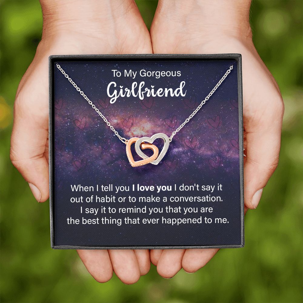 To My Girlfriend When I Tell You I Love You Inseparable Necklace-Express Your Love Gifts