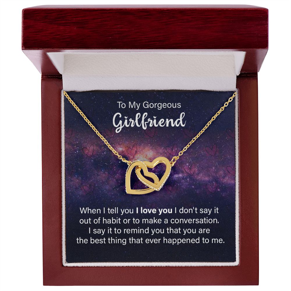 To My Girlfriend When I Tell You I Love You Inseparable Necklace-Express Your Love Gifts