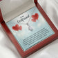 To My Girlfriend When You Smile Alluring Ribbon Necklace Message Card-Express Your Love Gifts