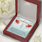 To My Girlfriend When You Smile Alluring Ribbon Necklace Message Card-Express Your Love Gifts