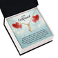 To My Girlfriend When You Smile Alluring Ribbon Necklace Message Card-Express Your Love Gifts