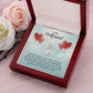 To My Girlfriend When You Smile Alluring Ribbon Necklace Message Card-Express Your Love Gifts