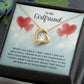 To My Girlfriend When You Smile Forever Necklace w Message Card-Express Your Love Gifts