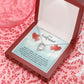 To My Girlfriend When You Smile Forever Necklace w Message Card-Express Your Love Gifts