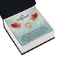 To My Girlfriend When You Smile Infinity Knot Necklace Message Card-Express Your Love Gifts