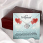To My Girlfriend When You Smile Infinity Knot Necklace Message Card-Express Your Love Gifts