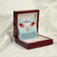 To My Girlfriend When You Smile Infinity Knot Necklace Message Card-Express Your Love Gifts