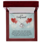 To My Girlfriend When You Smile Infinity Knot Necklace Message Card-Express Your Love Gifts