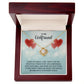 To My Girlfriend When You Smile Infinity Knot Necklace Message Card-Express Your Love Gifts