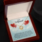 To My Girlfriend When You Smile Infinity Knot Necklace Message Card-Express Your Love Gifts