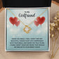 To My Girlfriend When You Smile Infinity Knot Necklace Message Card-Express Your Love Gifts