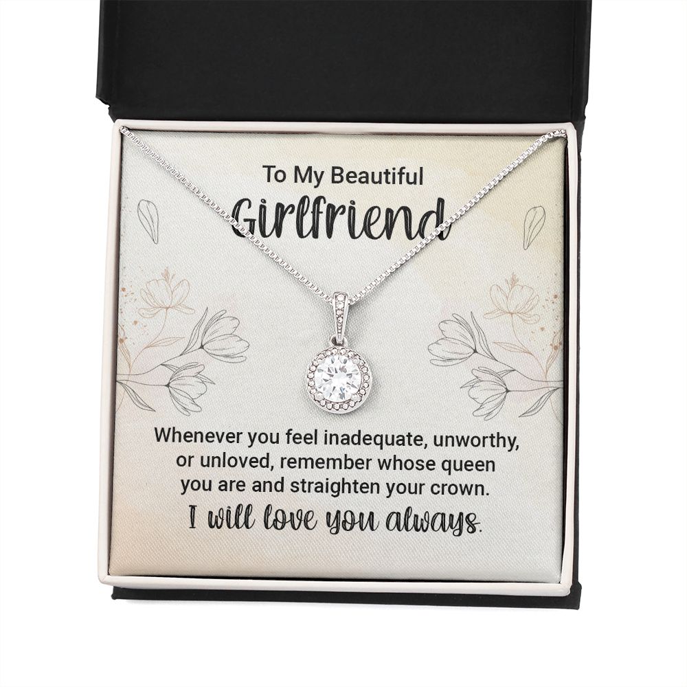 To My Girlfriend Whenever You Feel Inadequate Eternal Hope Necklace Message Card-Express Your Love Gifts