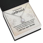 To My Girlfriend Whenever You Feel Inadequate Eternal Hope Necklace Message Card-Express Your Love Gifts