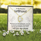 To My Girlfriend Whenever You Feel Inadequate Forever Necklace w Message Card-Express Your Love Gifts