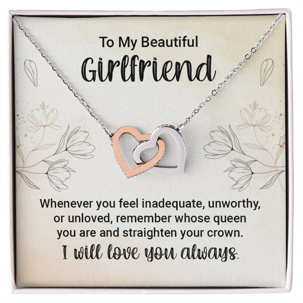 To My Girlfriend Whenever You Feel Inadequate Inseparable Necklace-Express Your Love Gifts