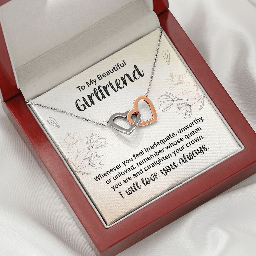 To My Girlfriend Whenever You Feel Inadequate Inseparable Necklace-Express Your Love Gifts