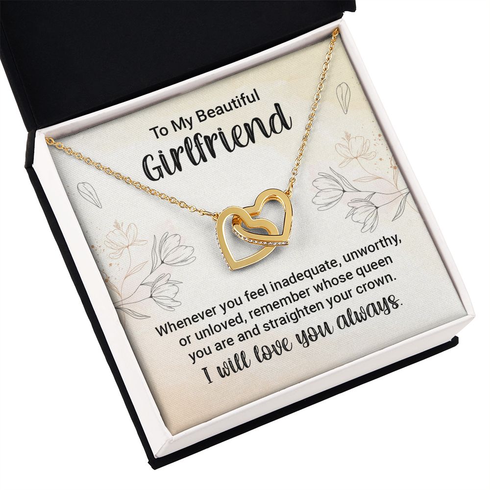 To My Girlfriend Whenever You Feel Inadequate Inseparable Necklace-Express Your Love Gifts