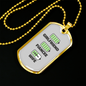 To My Girlfriend Wife Girlfriend Charger Necklace Stainless Steel or 18k Gold Dog Tag 24" Chain-Express Your Love Gifts