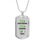 To My Girlfriend Wife Girlfriend Charger Necklace Stainless Steel or 18k Gold Dog Tag 24" Chain-Express Your Love Gifts