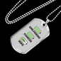 To My Girlfriend Wife Girlfriend Charger Necklace Stainless Steel or 18k Gold Dog Tag 24" Chain-Express Your Love Gifts