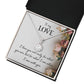 To My Girlfriend Wife I Love You Not Only For What You Are Eternal Hope Necklace Message Card-Express Your Love Gifts