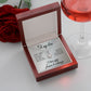 To My Girlfriend Wife You Are My Happily Ever After Eternal Hope Necklace Message Card-Express Your Love Gifts