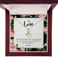 To My Girlfriend With You Alluring Ribbon Necklace Message Card-Express Your Love Gifts