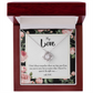 To My Girlfriend With You Infinity Knot Necklace Message Card-Express Your Love Gifts