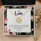 To My Girlfriend With You Infinity Knot Necklace Message Card-Express Your Love Gifts