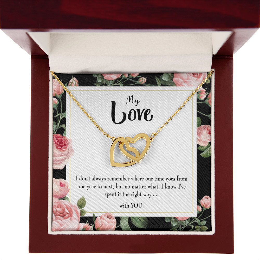 To My Girlfriend With You Inseparable Necklace-Express Your Love Gifts