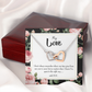 To My Girlfriend With You Inseparable Necklace-Express Your Love Gifts