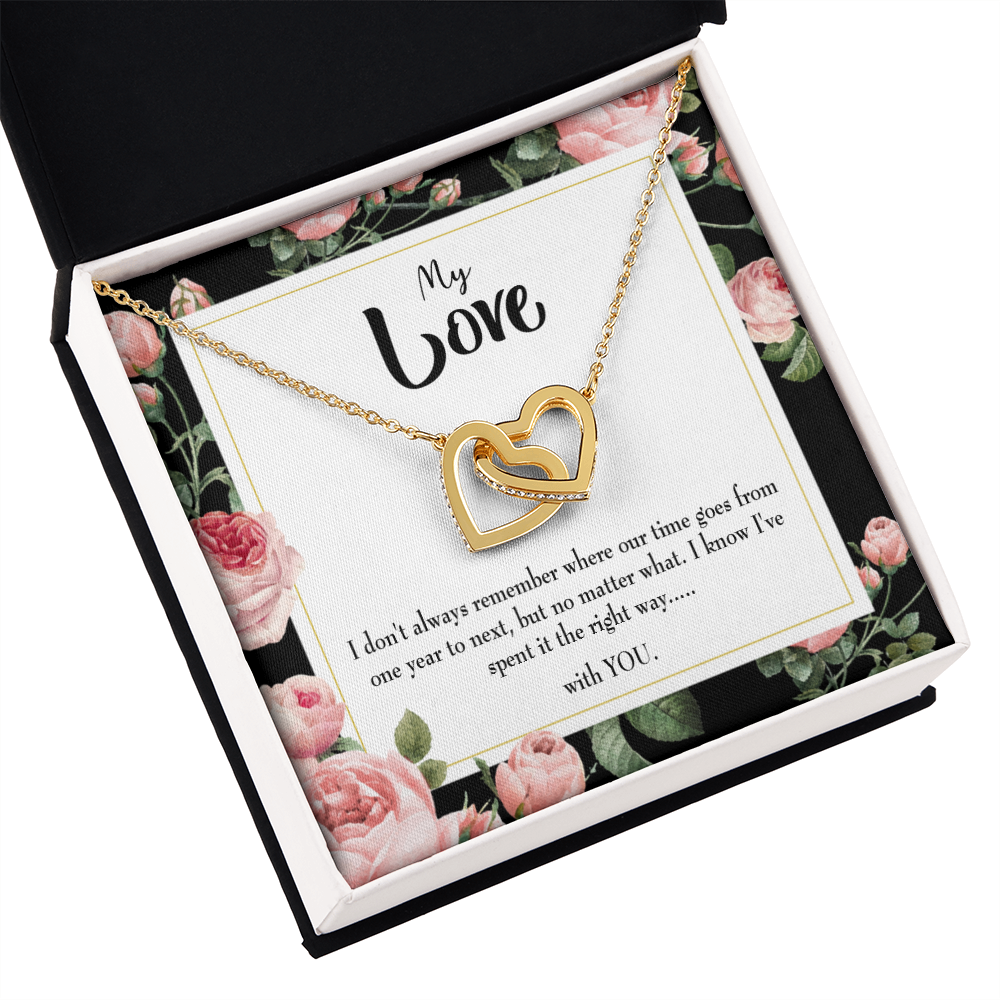 To My Girlfriend With You Inseparable Necklace-Express Your Love Gifts