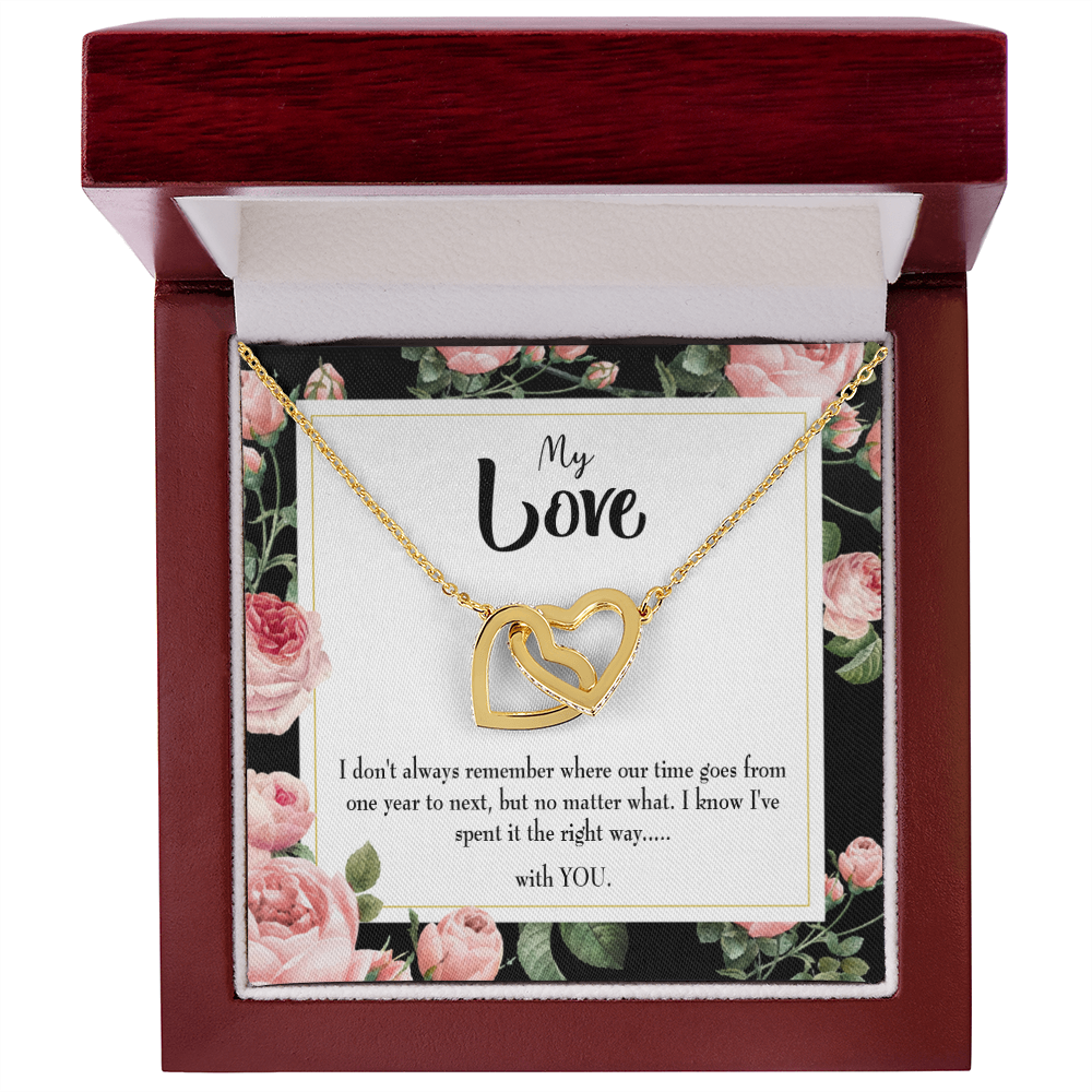 To My Girlfriend With You Inseparable Necklace-Express Your Love Gifts