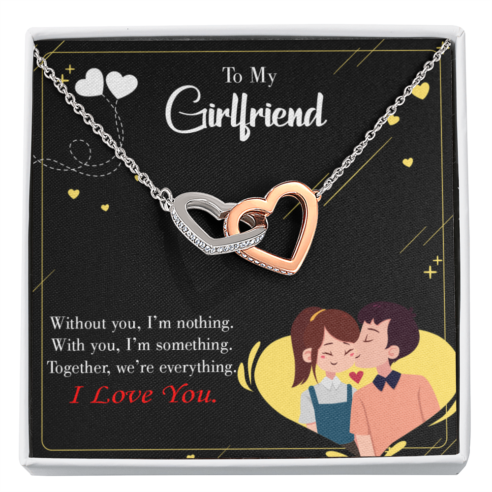 To My Girlfriend Without You I Am Nothing Inseparable Necklace-Express Your Love Gifts