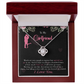 To My Girlfriend Words are Not Enough Infinity Knot Necklace Message Card-Express Your Love Gifts