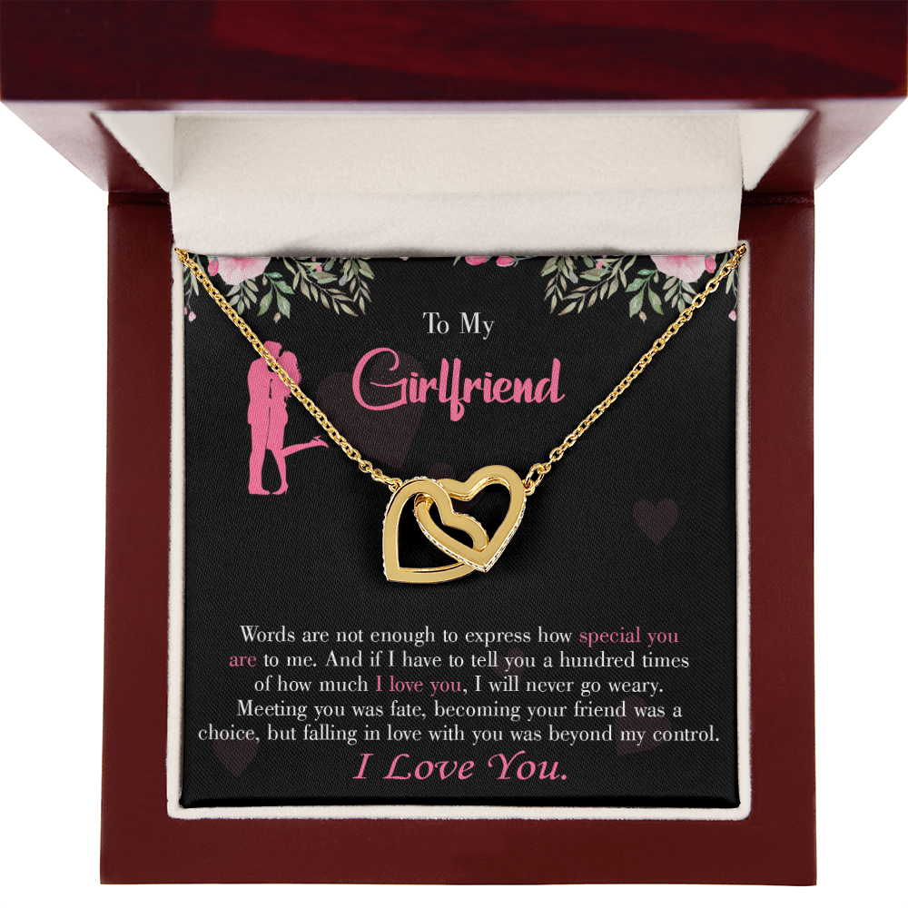 To My Girlfriend Words Are Not Enough Inseparable Necklace-Express Your Love Gifts